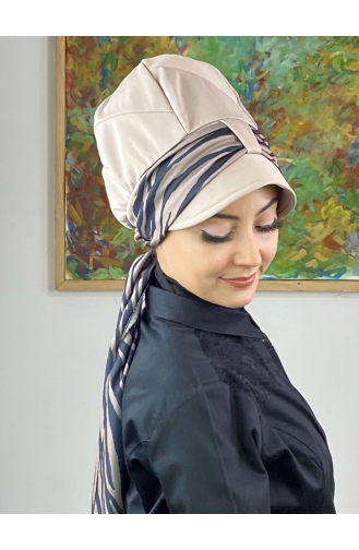 White Ready to wear Turban 716EYLL22FLŞP-02