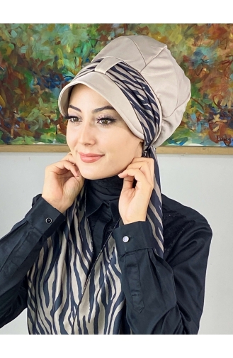 White Ready to wear Turban 716EYLL22FLŞP-02