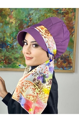 Light purple Ready to wear Turban 806EYLL22FLŞP-01