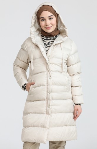 Beige Winter Coat 13818