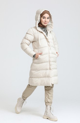 Beige Winter Coat 13818