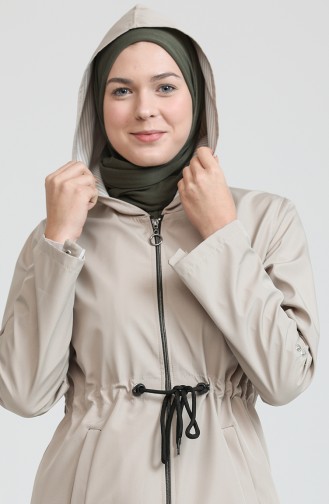 ترانش كوت رمادي فاتح 9001-03