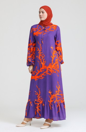 Purple İslamitische Jurk 6699-08