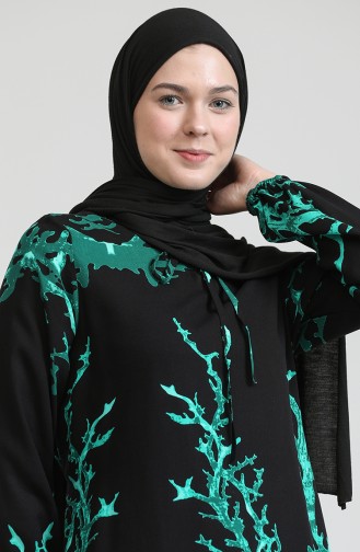 Green Hijab Dress 6699-14