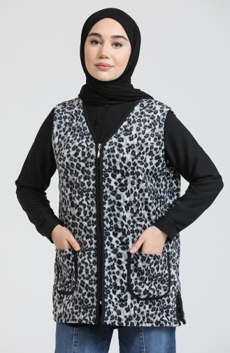 سترة بدون أكمام صوفية  0005A-03 رمادي 0005A-03