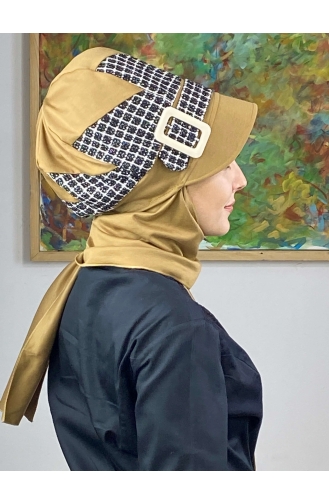 Schwarz Praktischer Turban 476EYLL22ŞAPK-04