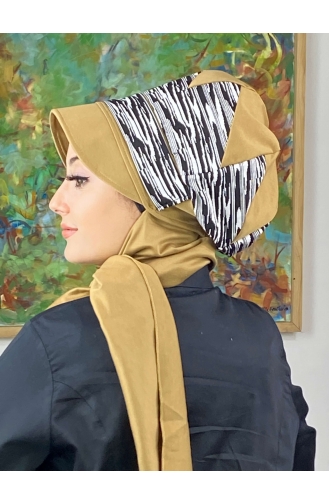 Schwarz Praktischer Turban 566EYLL22ŞAPK-05