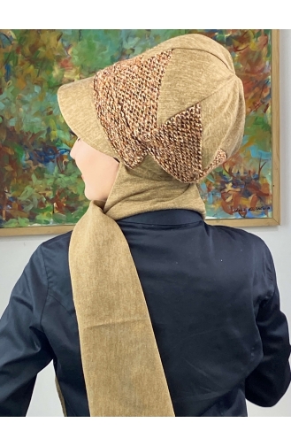 Tobacco Ready to Wear Turban 426EYLL22ŞAPK-03