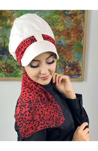 Weinrot Praktischer Turban 626EYLL22FLŞP-01