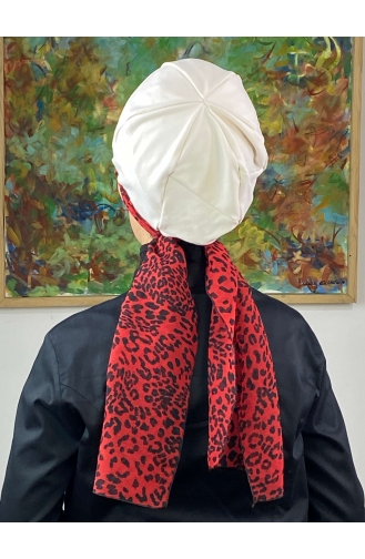Weinrot Praktischer Turban 626EYLL22FLŞP-01