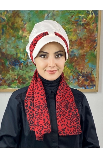 Weinrot Praktischer Turban 626EYLL22FLŞP-01