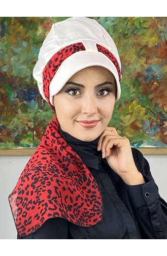 Weinrot Praktischer Turban 626EYLL22FLŞP-01