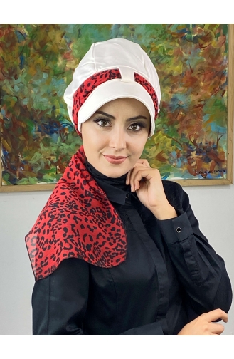Weinrot Praktischer Turban 626EYLL22FLŞP-01