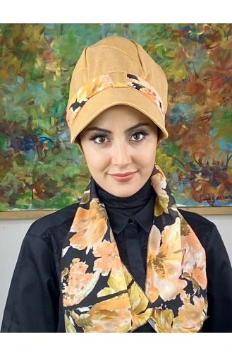Orange Praktischer Turban 636EYLL22FLŞP-01