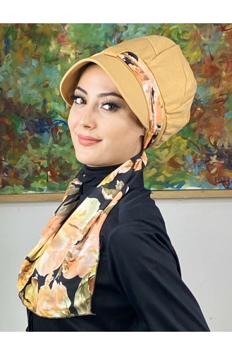 Orange Praktischer Turban 636EYLL22FLŞP-01