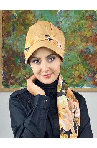 Orange Praktischer Turban 636EYLL22FLŞP-01