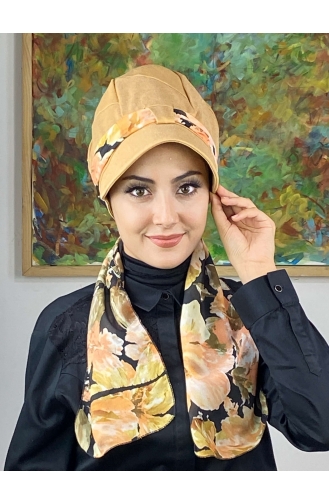 Orange Praktischer Turban 636EYLL22FLŞP-01