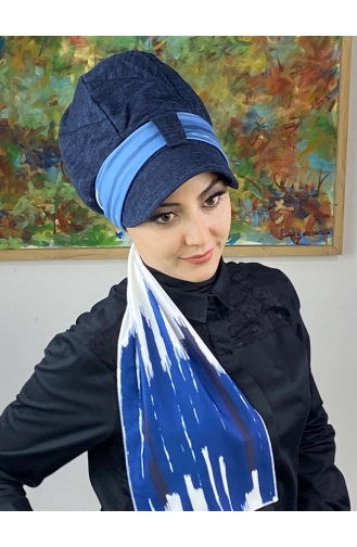 Turban Pret-a-Porter Bleu 656EYLL22FLŞP-01