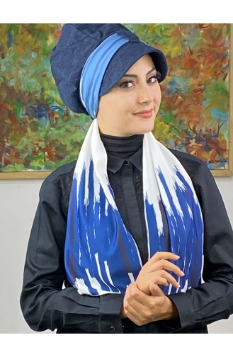 Turban Pret-a-Porter Bleu 656EYLL22FLŞP-01