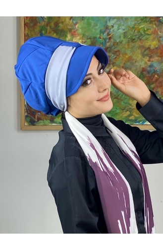 Light Purple Ready to Wear Turban 656EYLL22FLŞP-03