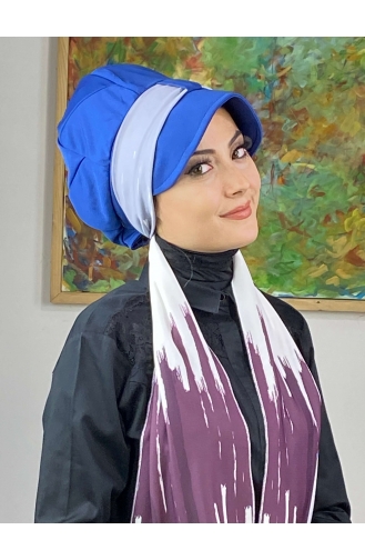 Light Purple Ready to Wear Turban 656EYLL22FLŞP-03