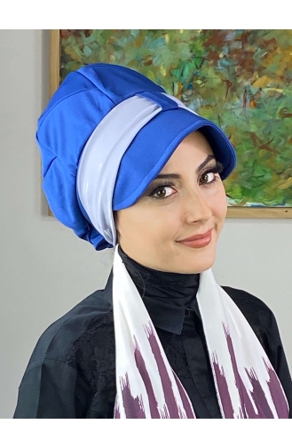 Light Purple Ready to Wear Turban 656EYLL22FLŞP-03