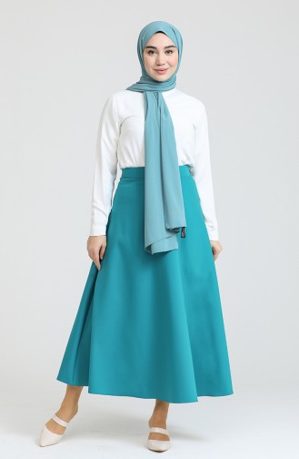 Petrol Blue Skirt 20214-02