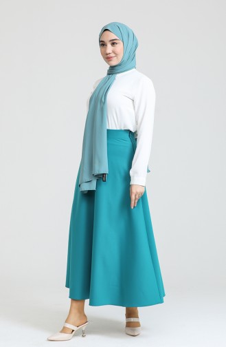 Petrol Blue Skirt 20214-02