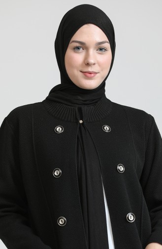 Schwarz Strickjacke 1004-001