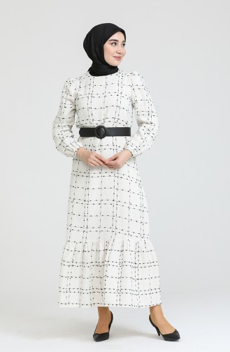 White Hijab Dress 1978-02