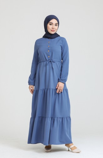 Indigo Hijab Kleider 445103.i̇ndigo
