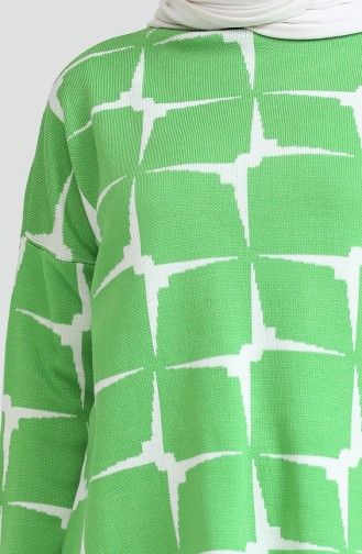 Triko Tunik Pantolon İkili Takım 0533-05 Fıstık Yeşili