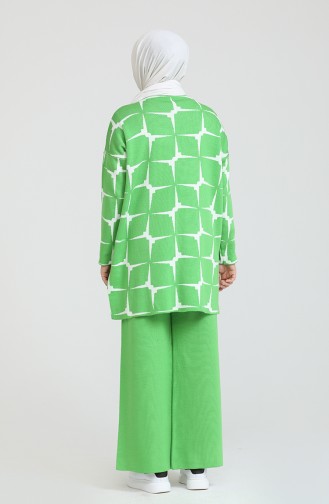 Triko Tunik Pantolon İkili Takım 0533-05 Fıstık Yeşili