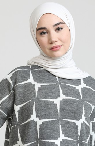 Triko Tunik Pantolon İkili Takım 0533-06 Füme