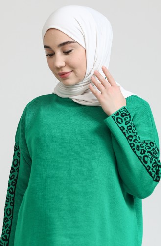 Triko Tunik Pantolon İkili Takım 0579-01 Çimen Yeşili