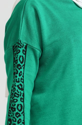 Triko Tunik Pantolon İkili Takım 0579-01 Çimen Yeşili