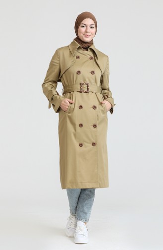 Beige Trench Coats Models 90013-01