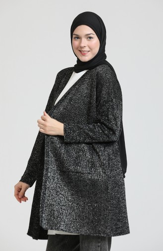 Schwarz Strickjacke 3368-04