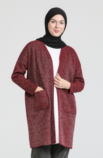 Weinrot Strickjacke 3368-05