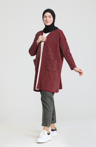 Weinrot Strickjacke 3368-05