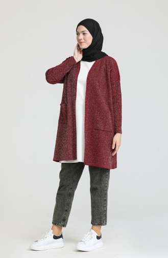 Weinrot Strickjacke 3368-05