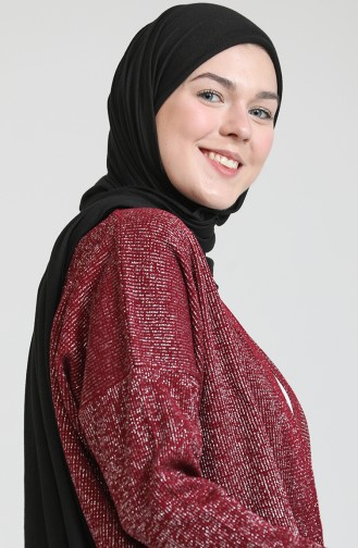 Weinrot Strickjacke 3368-05