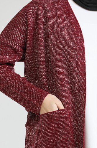 Weinrot Strickjacke 3368-05