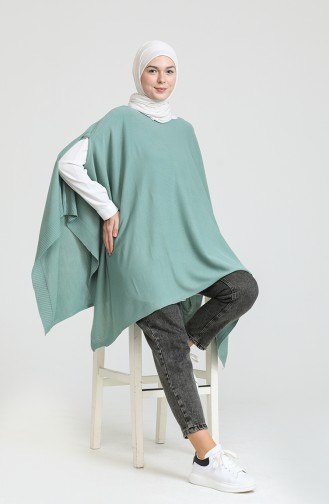 Unreife Mandelgrün Poncho 3125-01