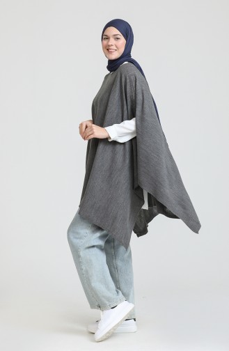 Gray Poncho 3125-02