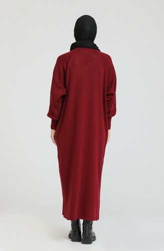 فستان أحمر كلاريت 0581-15