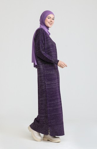 Robe Hijab Pourpre 3164-13