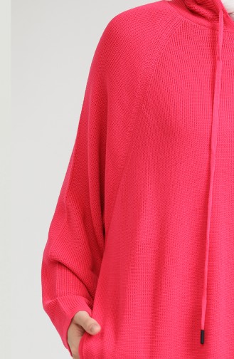 Trikot Kleid mit Kapuze 3256-12 Fuchsia 3256-12
