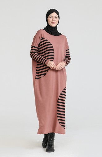 Onion Peel Hijab Dress 3358-15