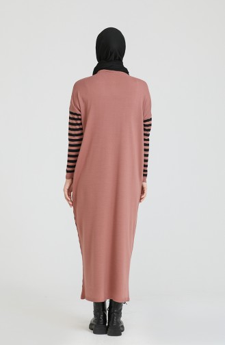 Robe Hijab Pelure d`oignon 3358-15